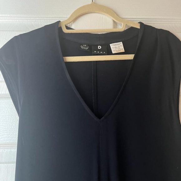 Donna Karan's D Line Navy Blue dress 12 - Picture 2 of 5